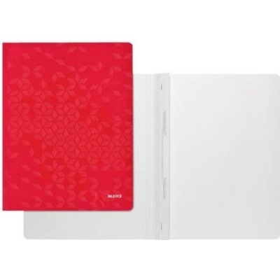 Desky s rychlovazačem Leitz WOW A4, červené – Zboží Živě