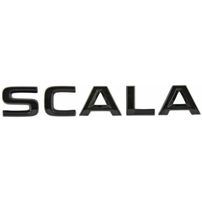 ŠKODA SCALA-ZADNÍ NÁPIS SCALA original - černý 657853687E 041 – Zbozi.Blesk.cz