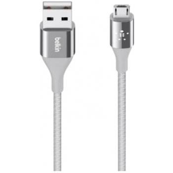 Belkin F2CU051bt04-SLV Premium Kevlar USB-A 2.0 /micro-USB, 1,2m, stříbrný