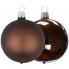 Vánoční koule čokoládová matná a lesklá Velikost 7 cm