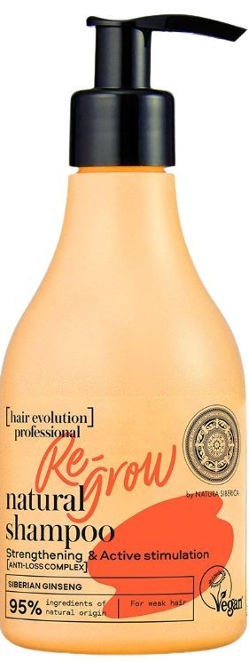 Natura Siberica Přírodní posilující šampon Re-Grow Hair Evolution 245 ml