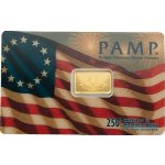 PAMP zlatý slitek 250. výročí založení USA 2,5 g – Zboží Mobilmania