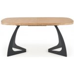 Halmar Rozkládací jídelní stůl Veldon dub přírodní černá – Zboží Dáma