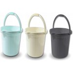 Unihouse Kbelík s výlevkou 13 l krémová tyrkysová šedá – Zboží Dáma