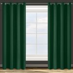 EUROFIRANY ZATEMŇOVACÍ ZÁVĚS NA KROUŽCÍCH PARISA 135X250 CM TMAVĚZELENÁ – Sleviste.cz