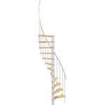 Minka STAIRS Prostorově točité schodiště Suono Smart buk/bílá 120 x 68 cm – Zboží Mobilmania