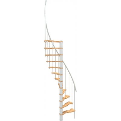 Minka STAIRS Prostorově točité schodiště Suono Smart buk/bílá 120 x 68 cm – Zboží Mobilmania