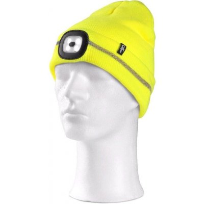 Zimni čepice CXS TYNAN s LED světlem fl. žlutá 1115 049 166 – Zboží Dáma
