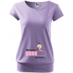 Těhotenské tričko Načítání Holčička Fialová – Zboží Dáma