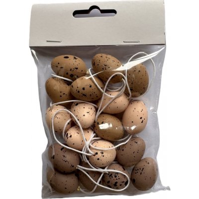 Velikonoční plastová vajíčka C, 3 cm/natural sada 18 ks – Hledejceny.cz
