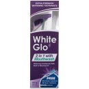 Kosmetická sada White Glo bělící pasta s ústní vodou 2 v 1 150 g + kartáček na zuby dárková sada