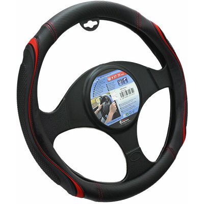 COMPASS TEAR potah volantu, červený – Zboží Mobilmania