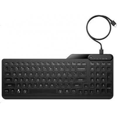 HP 405 Backlit Wired Keyboard 7N7C1AA#BCM – Sleviste.cz