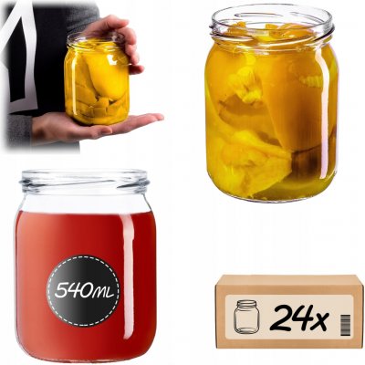 Kadax Skleněná zavařovací sklenice 540 ml – Hledejceny.cz