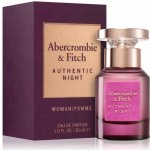 Abercrombie & Fitch Authentic Night parfémovaná voda dámská 30 ml – Hledejceny.cz