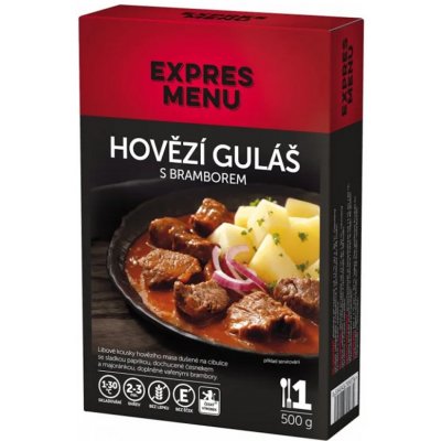 EXPRES MENU Hovězí guláš s opečenými brambory 500 g – Zboží Dáma