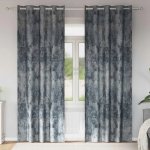 Závěs 2 ks Stříbrný šedý 225 x 140 cm Samet – Hledejceny.cz