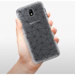Pouzdro iSaprio - Abstract Triangles 03 Samsung Galaxy J7 2017 černé – Zboží Mobilmania