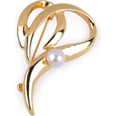 Prima-obchod Brož srdce 3 zlatá sv. perla – Zboží Dáma