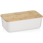 KELA Chlebník Apart plast / dřevo bílá KL-12638 – Sleviste.cz