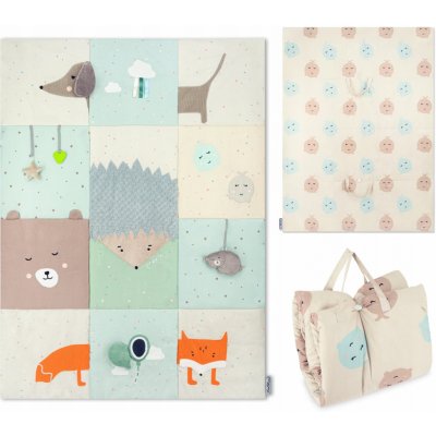 MoMi Hrací deka VOLPI patchwork – Sleviste.cz