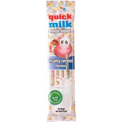 Quick Milk Magická brčka do mléka ovoce a cereálie 30 g – Zboží Mobilmania