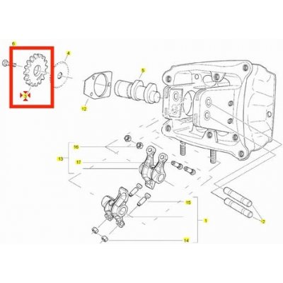 Piaggio Ozubené kolo vačkové hřídele 879185 | Zboží Auto