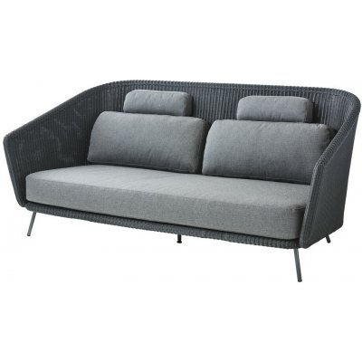 Cane-line Mega 203x91x103 cm kov graphite sedáky SoftTouch grey – Hledejceny.cz