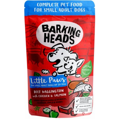 Barking Heads Little Paws Beef Chick Salmon 150 g – Zbozi.Blesk.cz