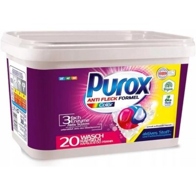 Purox prací kapsle na barevné prádlo 20 PD