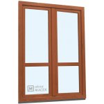 Kömmerling balkonové dveře 70 AD O+OS klapačka s příčkou levé zlatý dub/bílá 150 x 230 cm jednostranná klika + madýlko + – Hledejceny.cz