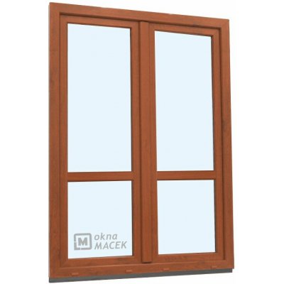 Kömmerling balkonové dveře 70 AD O+OS klapačka s příčkou levé zlatý dub/bílá 150 x 230 cm jednostranná klika + madýlko + – Hledejceny.cz