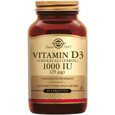 Solgar Vitamin D3, 1000 IU, 90 tablet – Hledejceny.cz