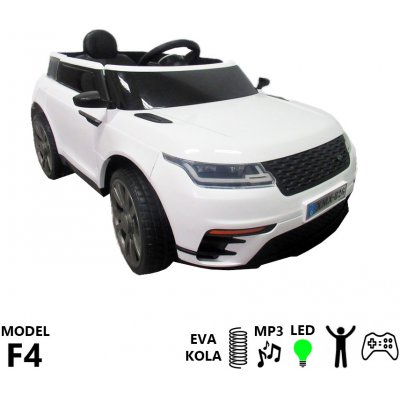 R-SPORT F4 Elektrické autíčko 2x30W EVA kola + odpružení bílá – Zboží Mobilmania