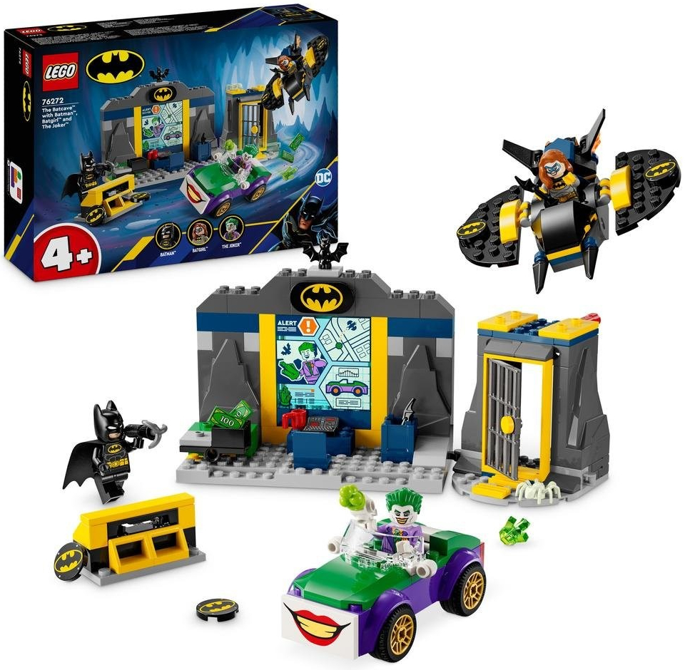 LEGO® DC Batman™ 76272 Batmanova jeskyně a Batman™, Batgirl™ a Joker™