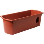 Nohel Garden Truhlík samozavlažovací FLORA s knoty plastový hnědý 50 cm – Zboží Mobilmania