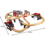 Kruzzel 22754 vláčkodráha na baterie 70 dílů 480 cm – Zboží Dáma