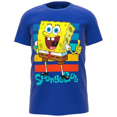SpongeBob v kalhotách licence Chlapecké tričko SpongeBob v kalhotách 5202209 modrá
