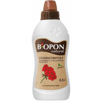 NohelGarden Hnojivo BIOPON VERMIKOMPOST na balkónové rostliny 500 ml