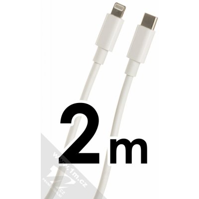 maXlife MXUC-05L USB-C / Apple Lightning 2m, bílý