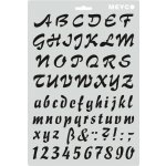 Šablona 20x31 cm Písmena a čísla – Sleviste.cz