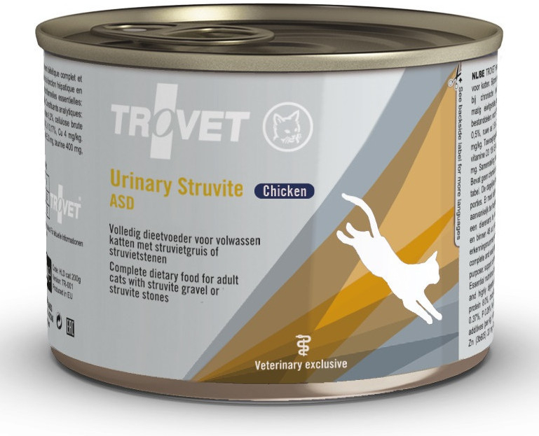 Trovet kočka ASD URINARY STRUVITE chicken 6 x 200 g