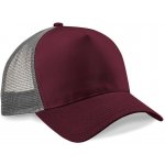 Beechfield Síťovaná Snapback Trucker červená bílá – Zboží Mobilmania
