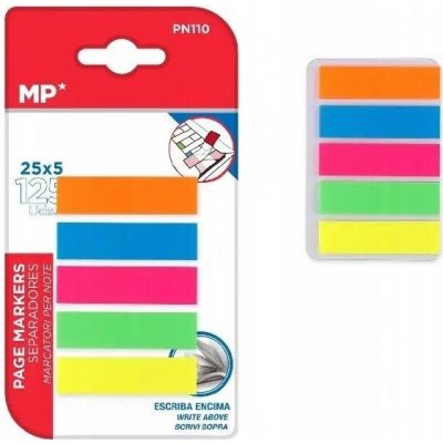 MP Záložky indexové 5 Neon – Hledejceny.cz