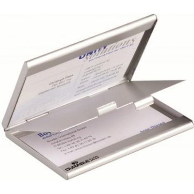 DURABLE Krabička na vizitky BUSINESS CARD BOX DUO – Zboží Mobilmania