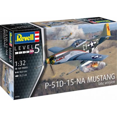 Revell Plastic ModelKit letadlo P 51 D Mustang late version 1:32