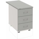 Hobis K 33 Z P 80 3 zásuvky léta podél 80 cm šedá bílá – Hledejceny.cz