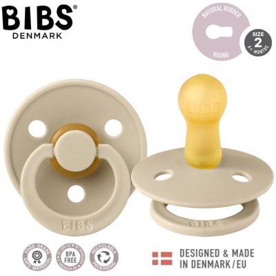 Bibs Colour dudlík kaučuk kulatý Vanilla – Zboží Dáma