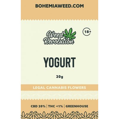 Weed Revolution Yogurt Greenhouse CBD 20% THC 1% 20 g