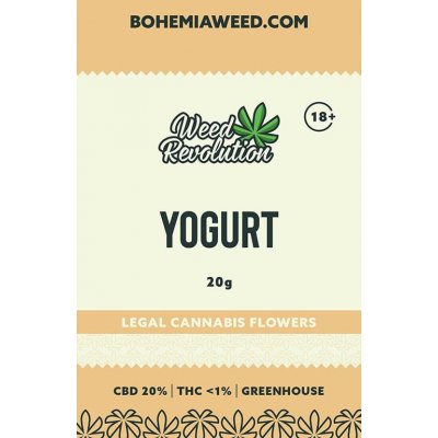 Weed Revolution Yogurt Greenhouse CBD 20% THC 1% 20 g – Zbozi.Blesk.cz